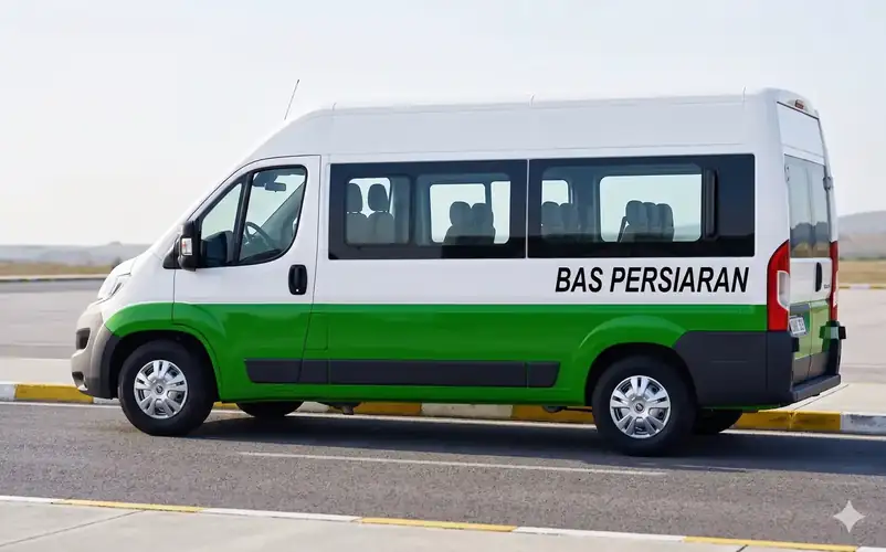 Airport transfer van service from Tawau to Semporna F-Lina Water Villa Resort